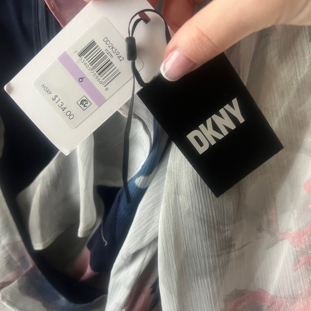DNKY - nwt Floral Wrap Dress with Ruffle Detail - Picture 2 of 6